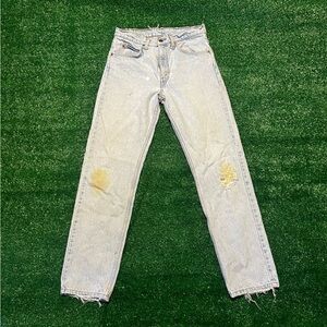 Distressed Light Wash Vintage Levi Jeans